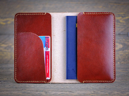 Leather Passport Holder - World Monuments