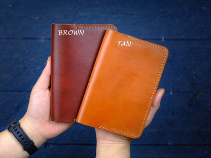 Leather Passport Holder - World Monuments