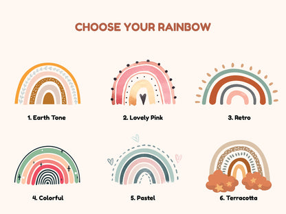 Book Bag - Terracotta Rainbow