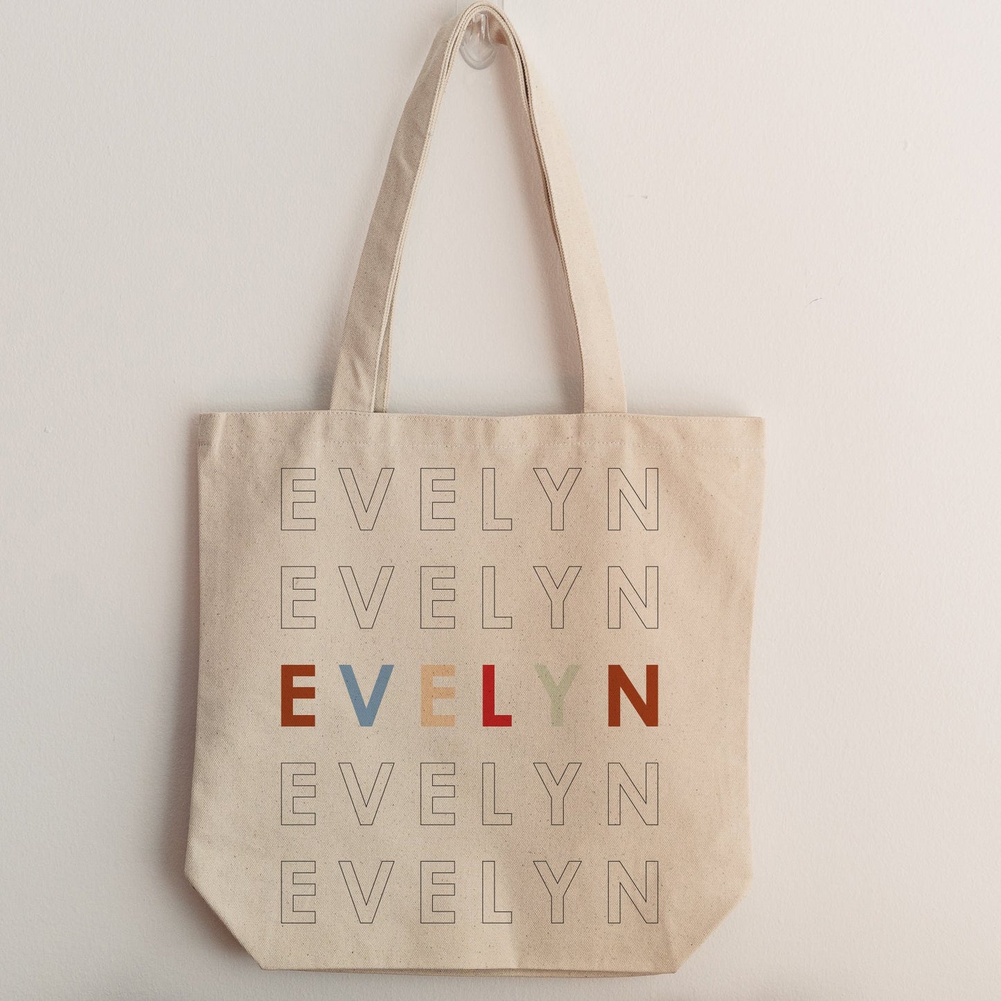 Everyday Tote Bag - Vibrant Name Print