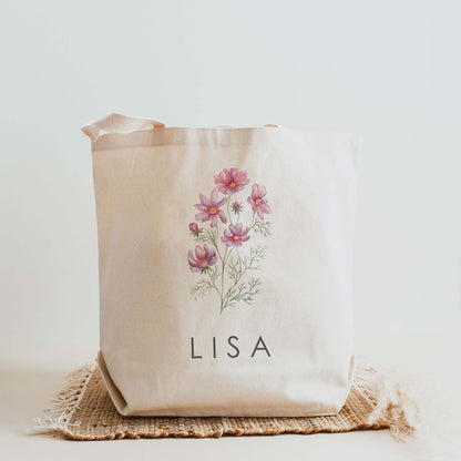 Everyday Tote Bag - Poppy August Birth Flower