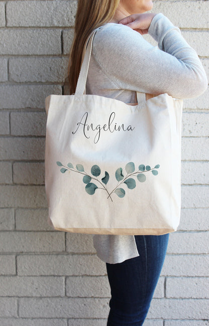 Everyday Tote Bag - Sage Branches