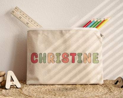 Pencil Case - Bubble Letters