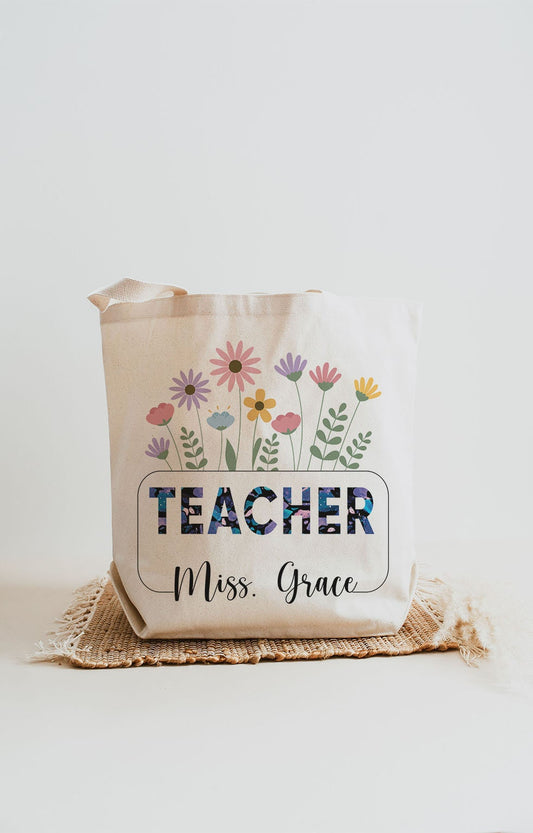 Book Bag - Flower Garden for Teacher