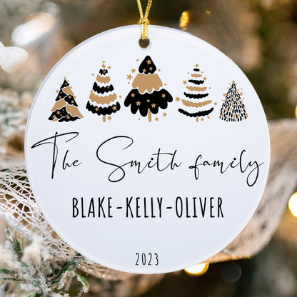 Personalized Family Member Ornament, Custom Family Name  Christmas ornament 2023, Family home ornament, Christmas Gift, Keepsake Gift