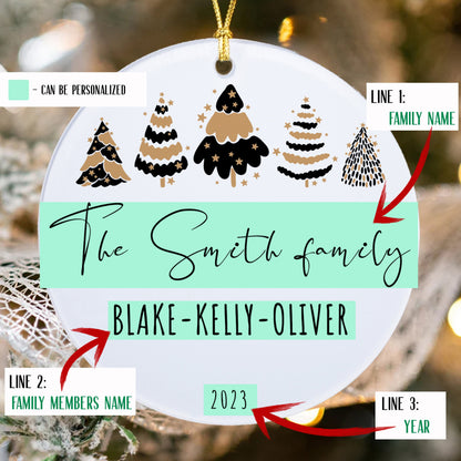 Personalized Family Member Ornament, Custom Family Name  Christmas ornament 2023, Family home ornament, Christmas Gift, Keepsake Gift