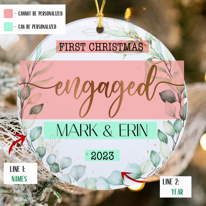 First Christmas Married Ornament, Newlywed Gift, Mr & Mrs Christmas Ornament, Personalized Mr Mrs Wedding Ornament, Wedding Gift Keepsake